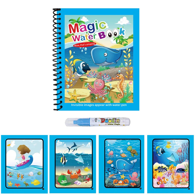 Magic Water Painting Book