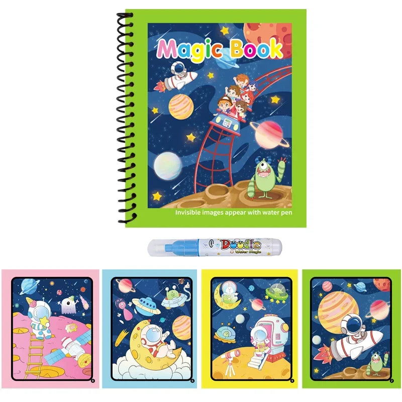 Magic Water Painting Book