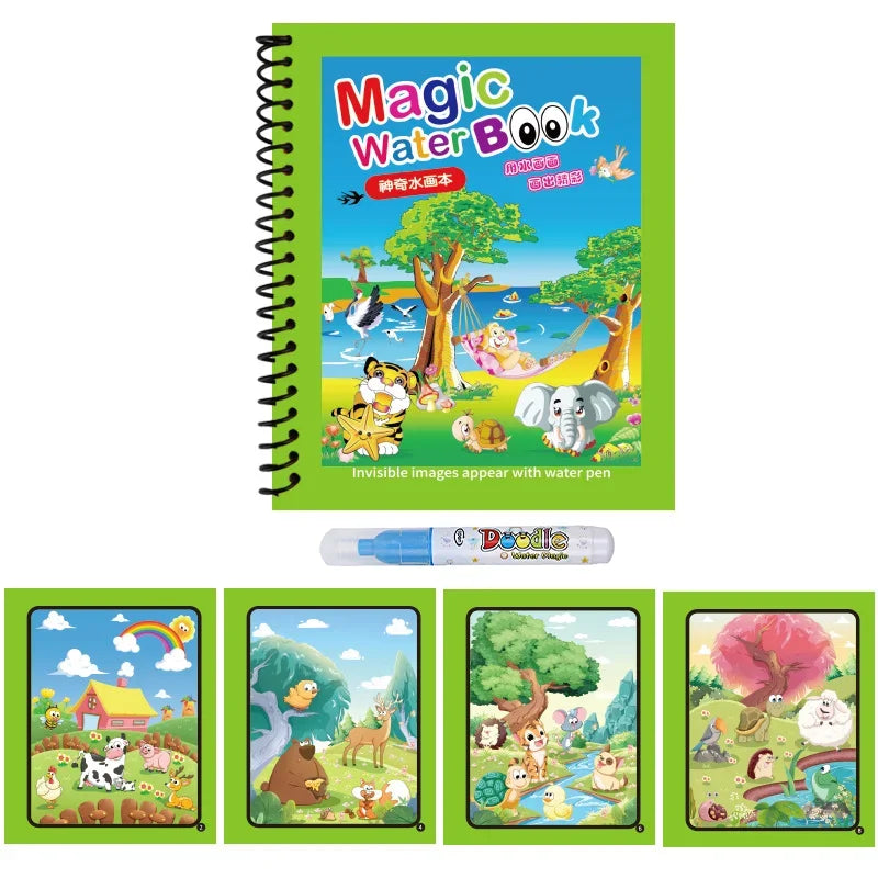 Magic Water Painting Book