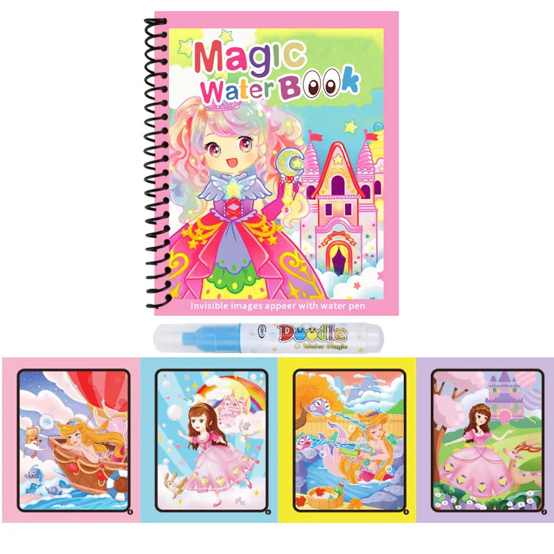 Magic Water Painting Book