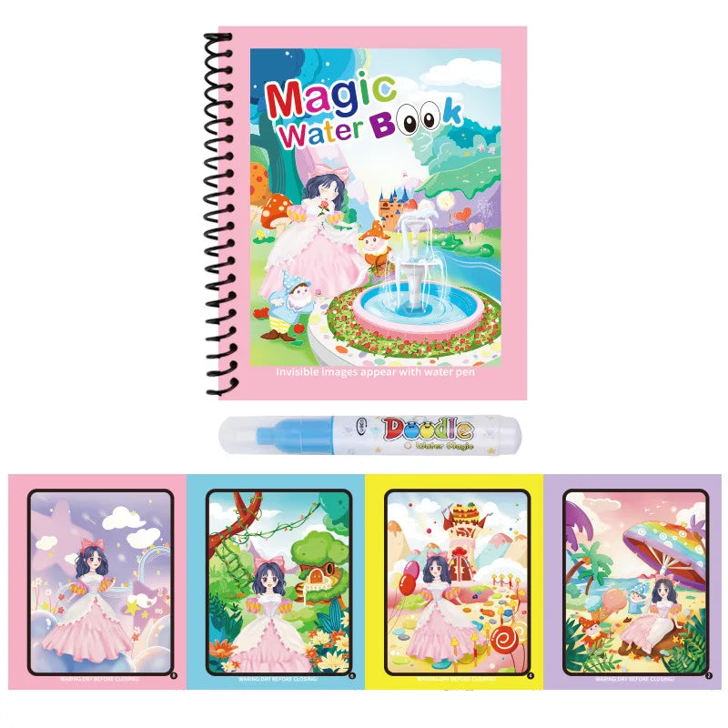 Magic Water Painting Book