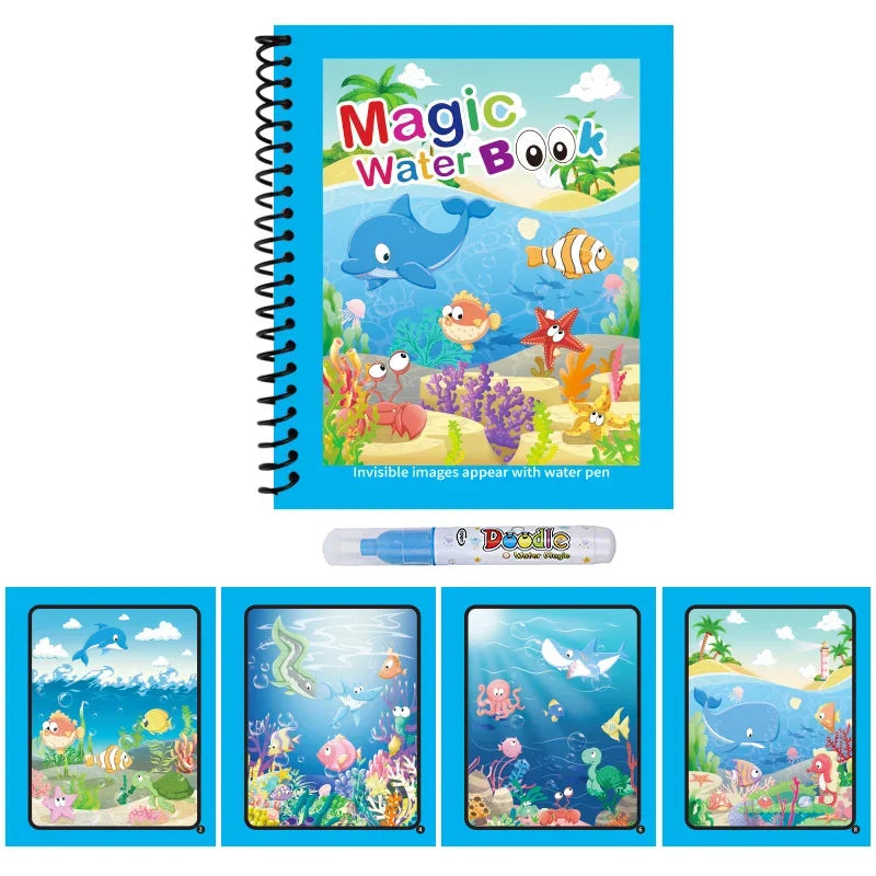 Magic Water Painting Book